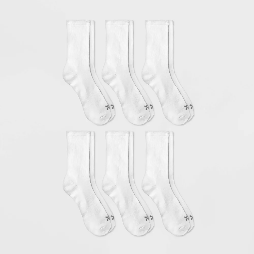 

Носки мужские Active Crew 6 пар - All In Motion, цвет White