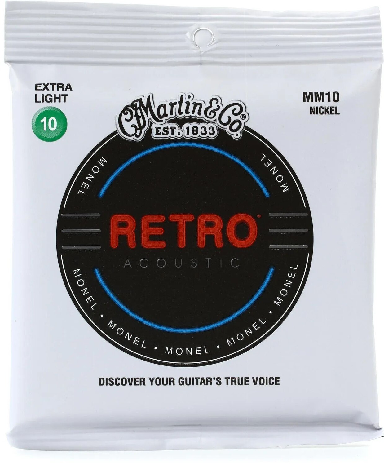 

Струны для акустической гитары Martin MM10X Retro — .010-.047 Extra Light
