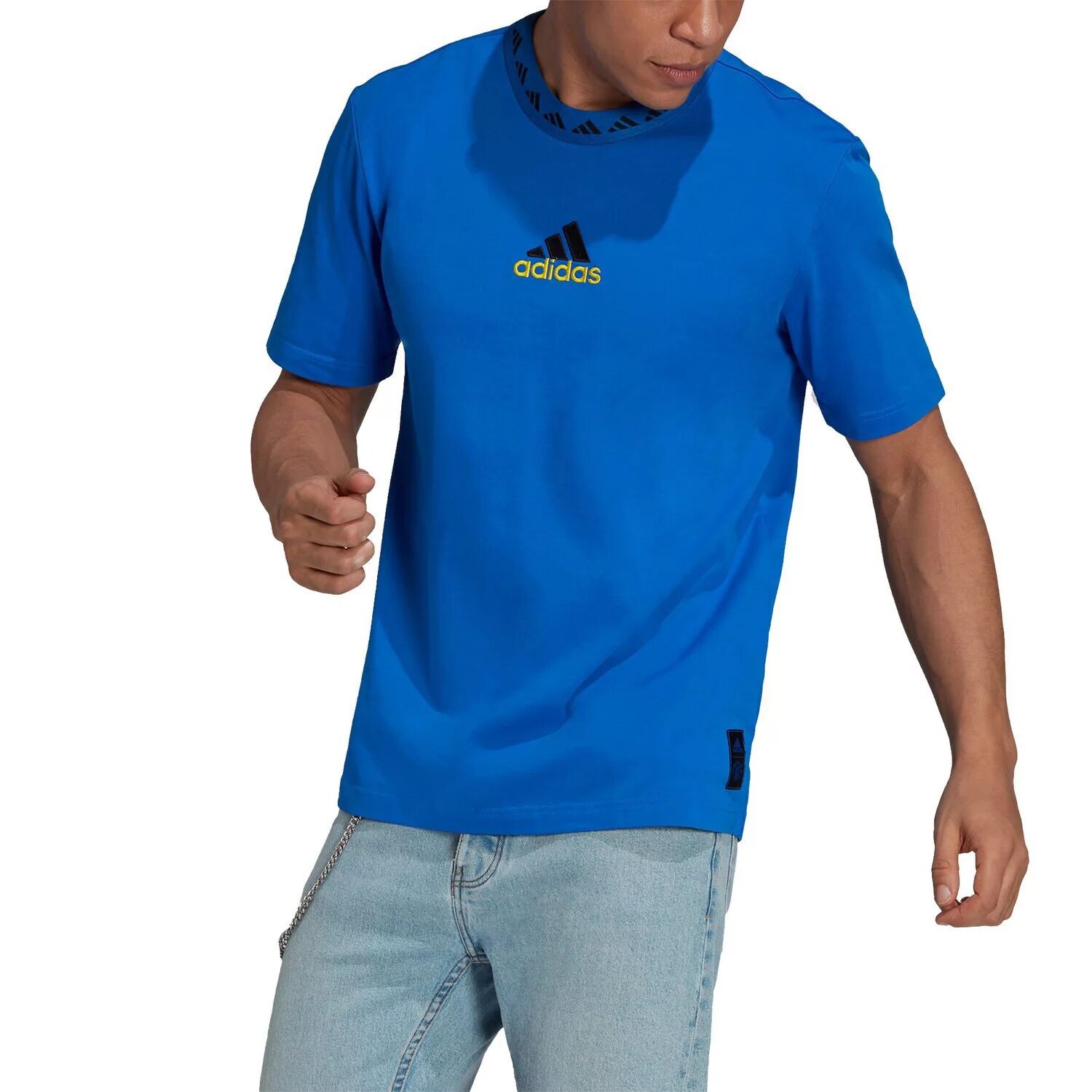 

Мужская синяя футболка Manchester United Icons AEROREADY adidas, Синий