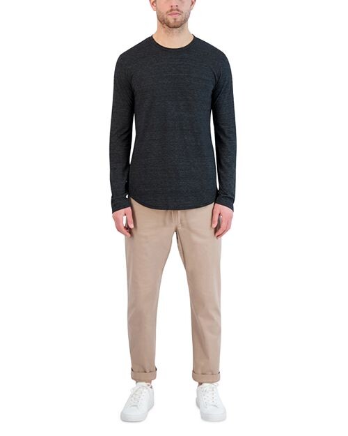 

Футболка с круглым вырезом и длинными рукавами Triblend с фестонами Goodlife, цвет Black