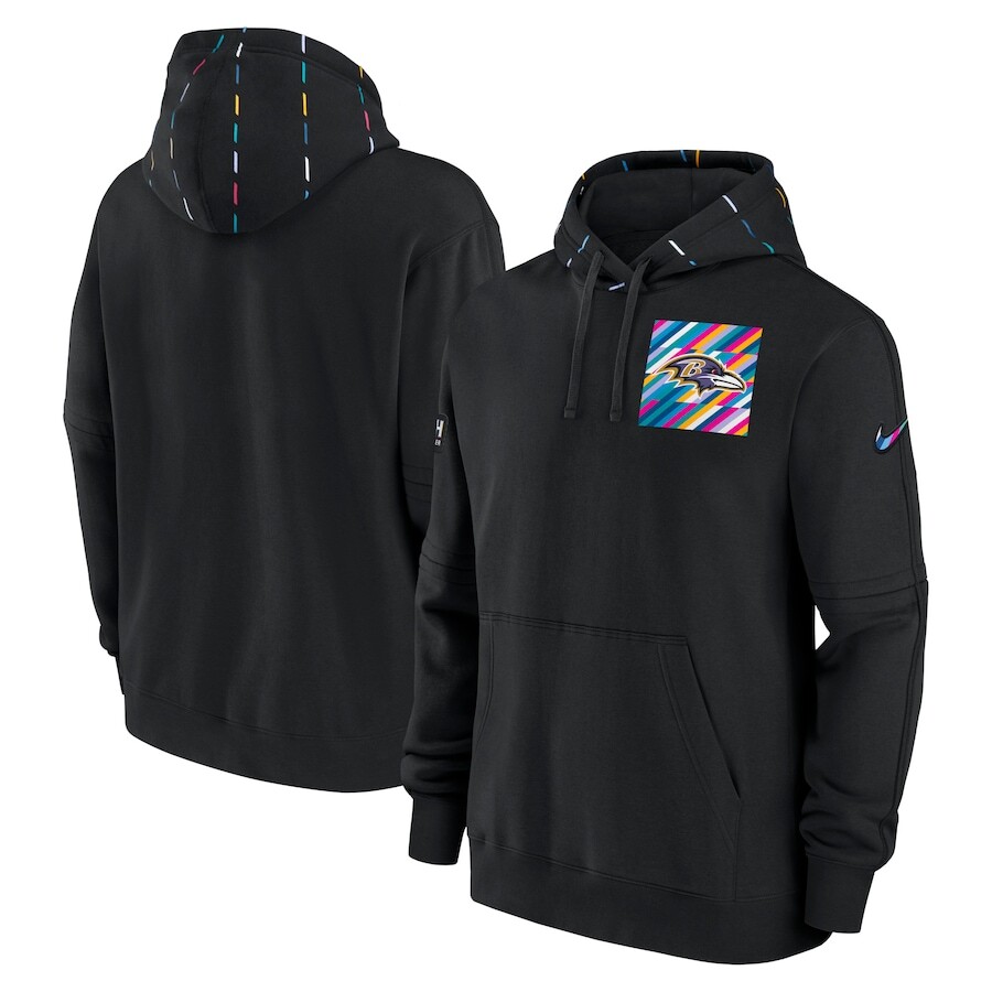 

Пуловер с капюшоном Nike Baltimore Ravens, черный