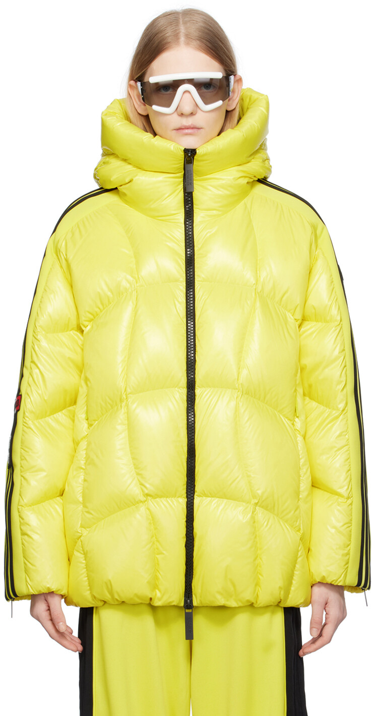 

Moncler Genius Moncler x adidas Originals Желтый пуховик Beiser