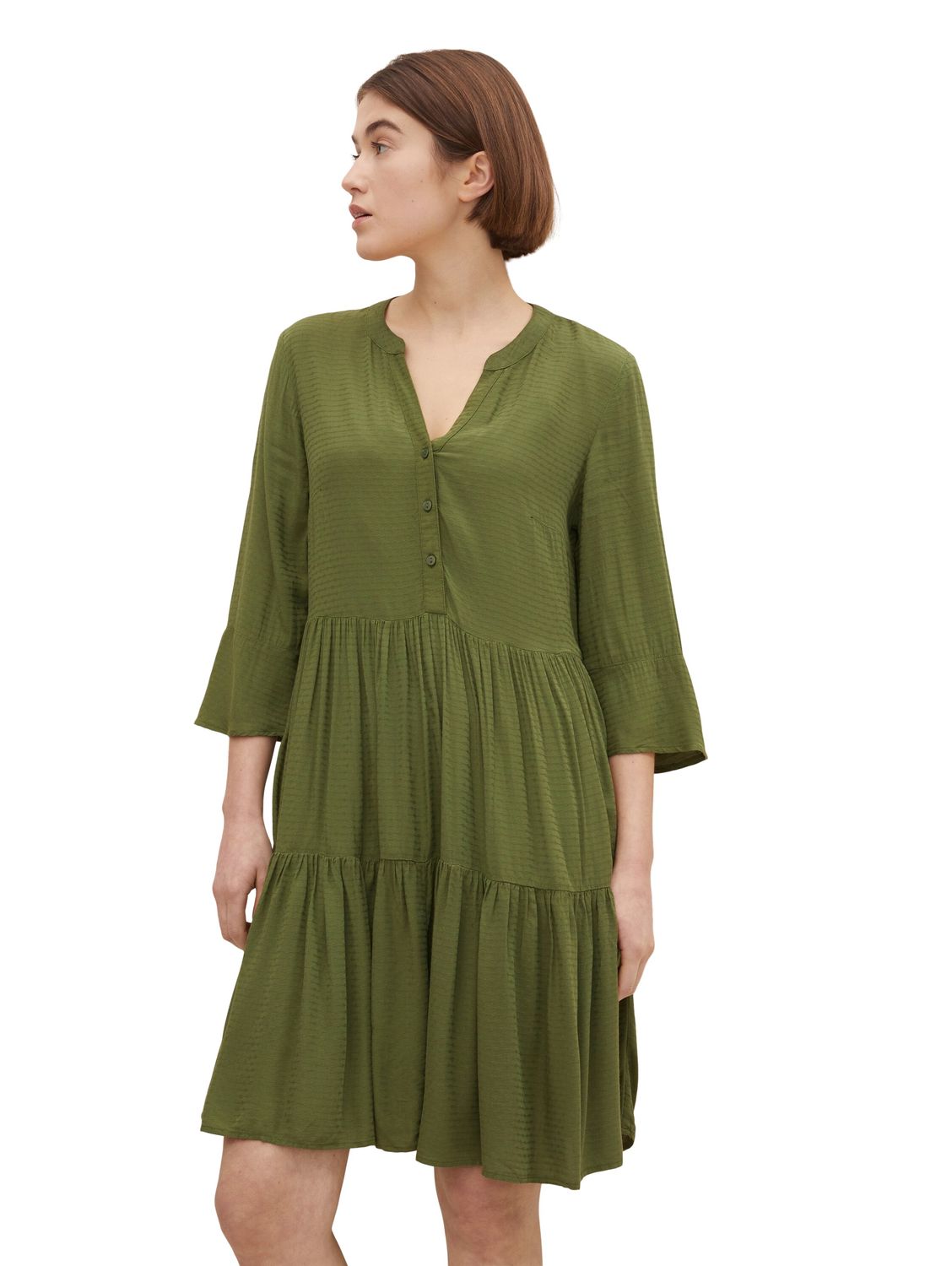 Платье TOM TAILOR Denim BABYDOLL, зеленый платье tom tailor denim babydoll сиреневый