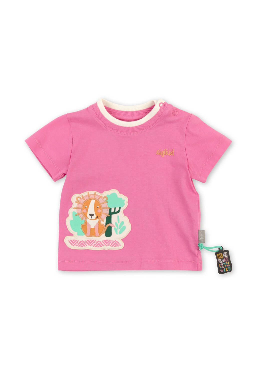 

Футболка Sigikid Happy Wildlife, розовый