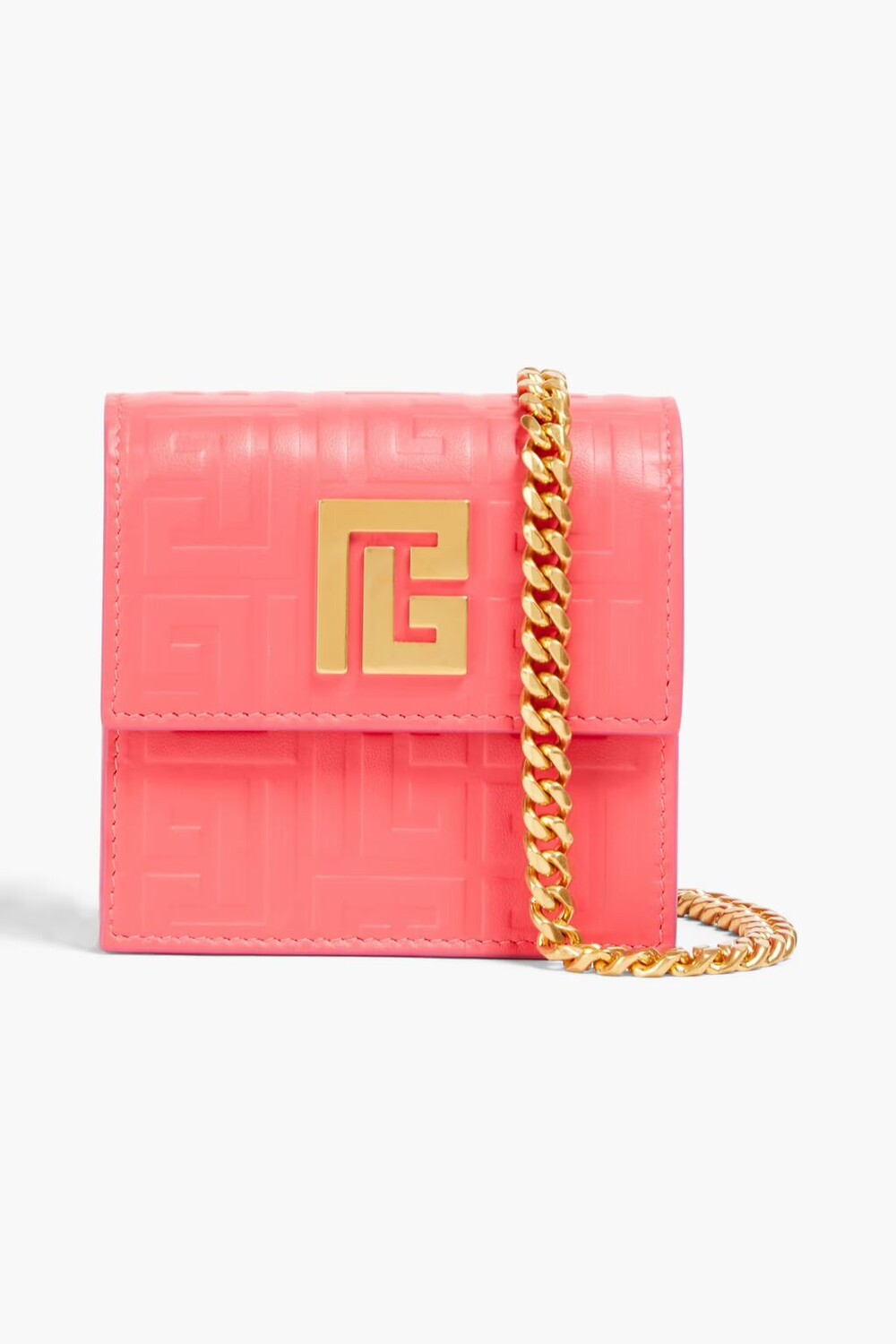 

Картхолдер 1945-го года из кожи с тиснением Balmain, цвет Bubblegum