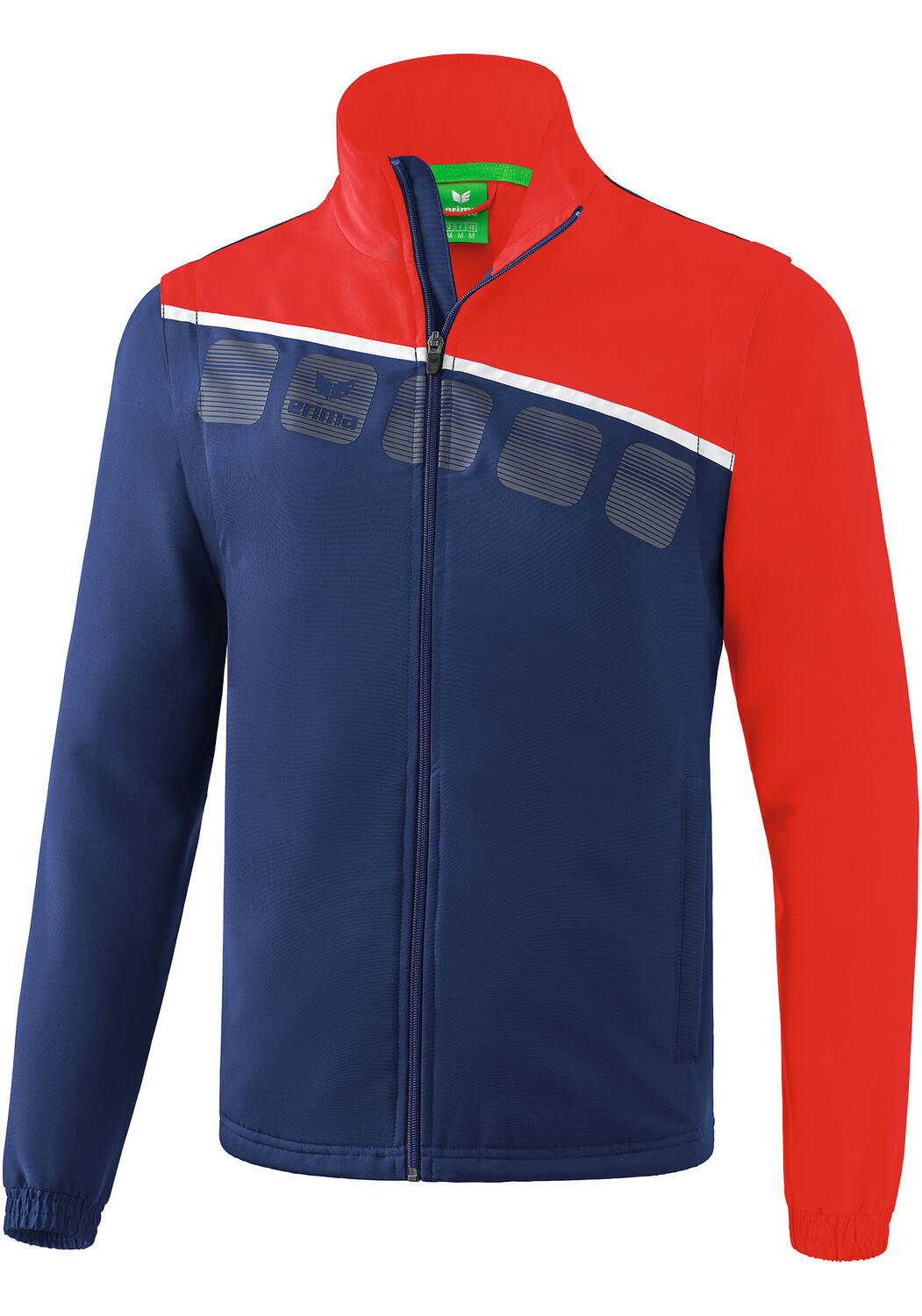 

Куртка erima 5 C Jacke mit abnehmbaren Aermeln, цвет new navy/rot/weiss