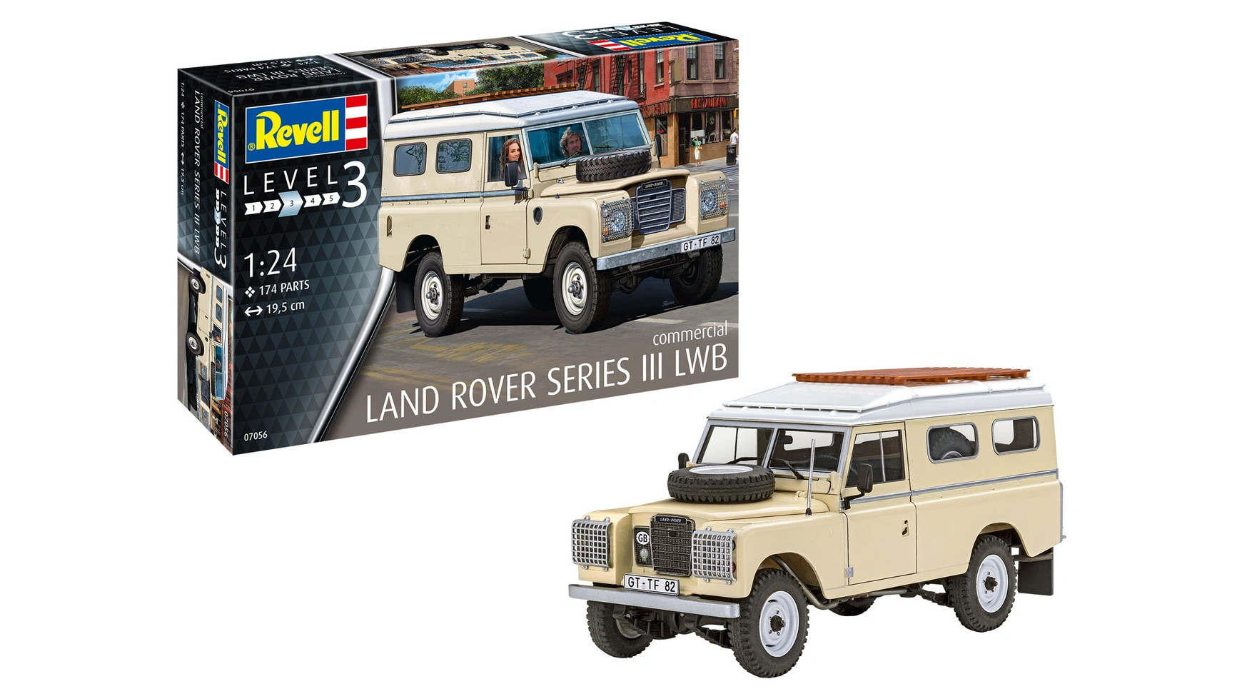 Revell Land Rover Series III LWB (коммерческий) 1 24 land rover range rover suv alloy car mode diecasts