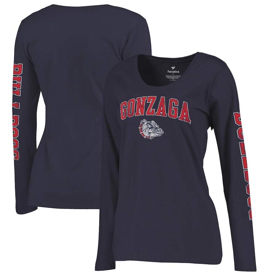 

Футболка с длинным рукавом Fanatics Branded Gonzaga Bulldogs, нави