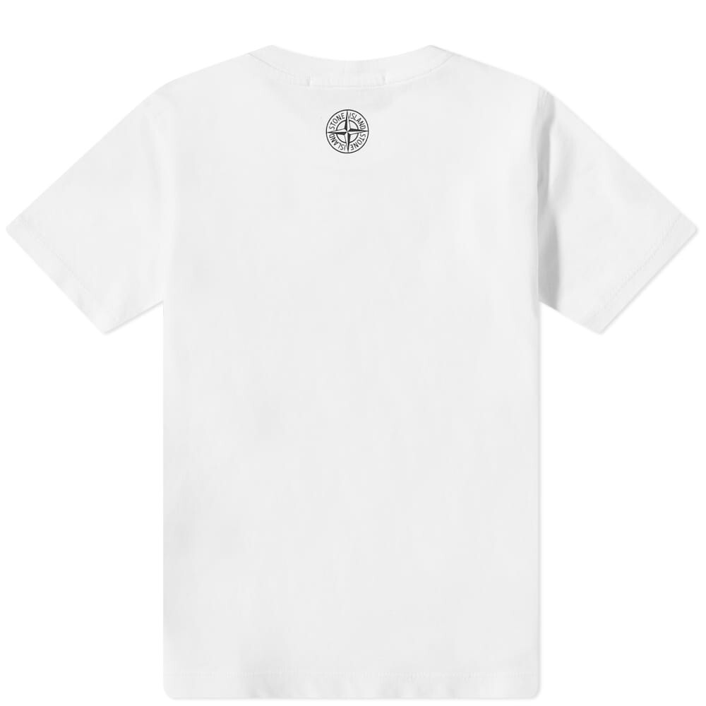 

Футболка с текстовым логотипом Stone Island Junior Junior, белый