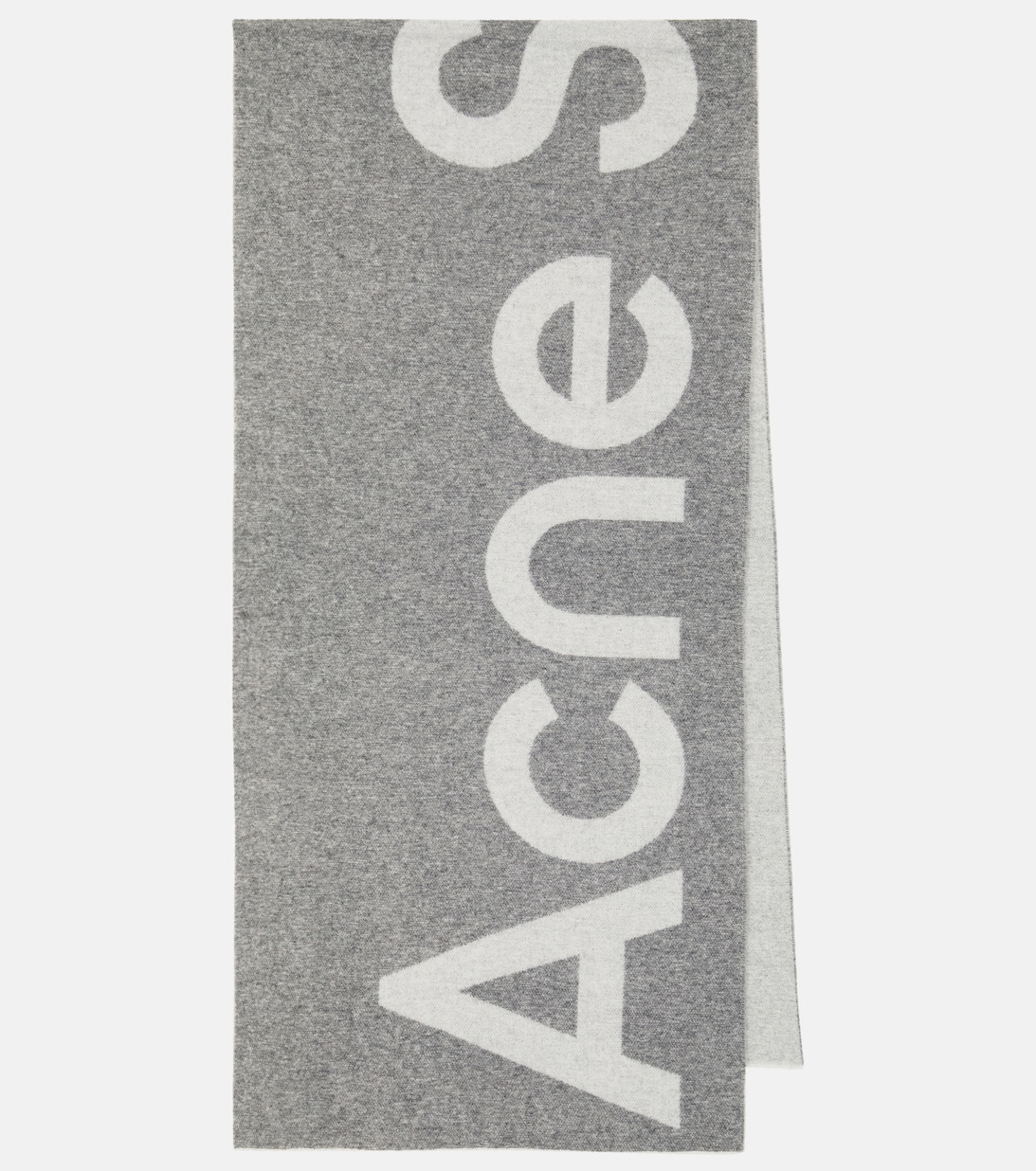 Шарф из смесовой шерсти с логотипом Acne Studios, серый шарф tronty с логотипом acne studios серый