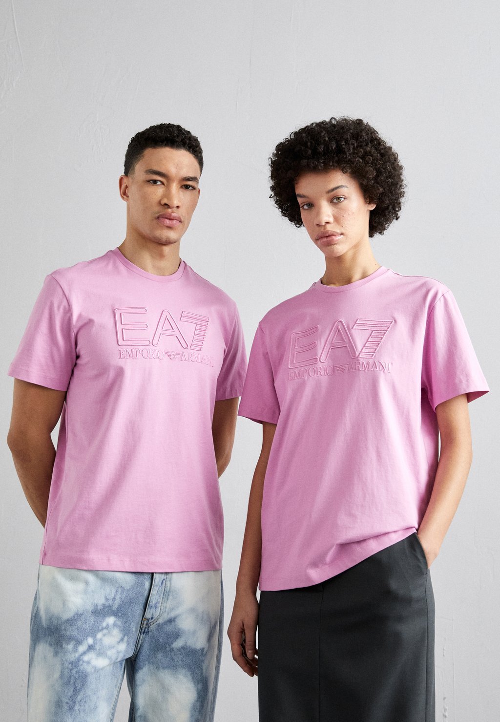 

Футболка с принтом Unisex EA7 Emporio Armani, цвет rosa medio