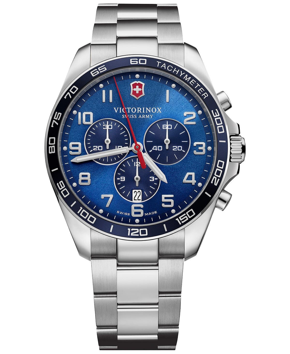 

Мужские часы-хронограф FieldForce Classic с браслетом из нержавеющей стали, 42 мм Victorinox