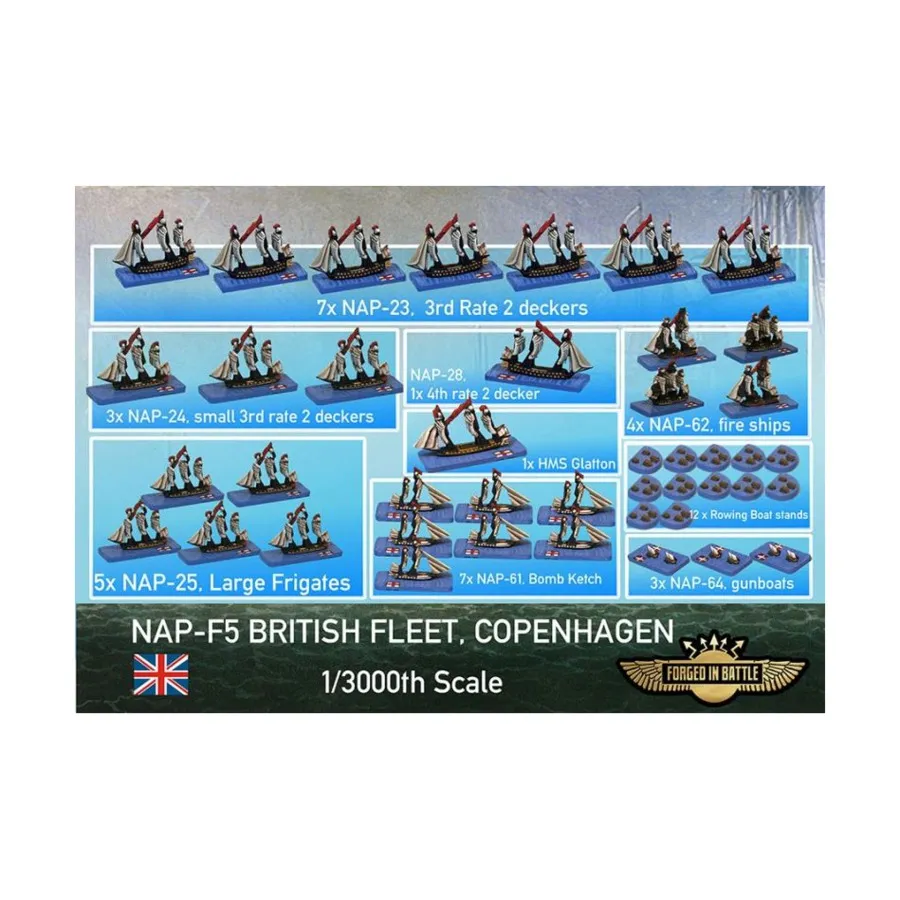 

Битва за Копенгаген - Британский флот, Age of Sail Miniatures (1:3000)