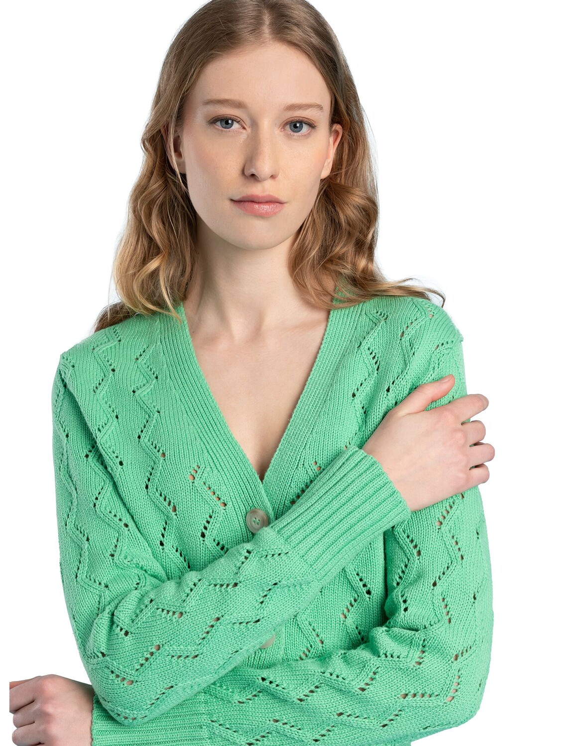 

Кардиган More & More Strickjacke, зеленый