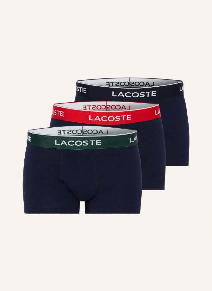 

Комплект из 3 боксеров Lacoste, синий
