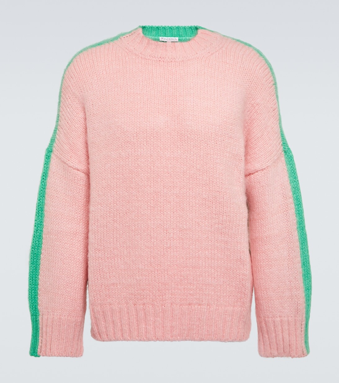 

Свитер с цветными блоками JW Anderson, розовый