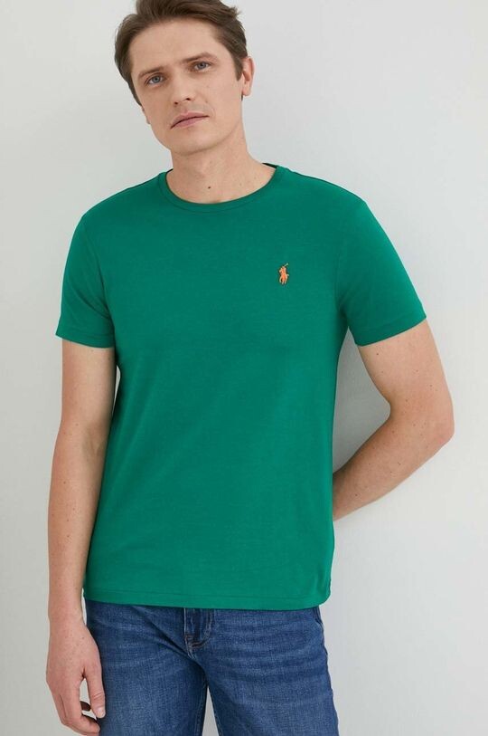 

Хлопковая футболка Polo Ralph Lauren, зеленый