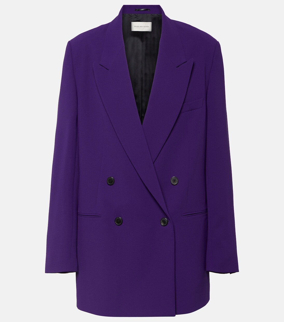 

Двубортный пиджак оверсайз bliss Dries Van Noten, фиолетовый