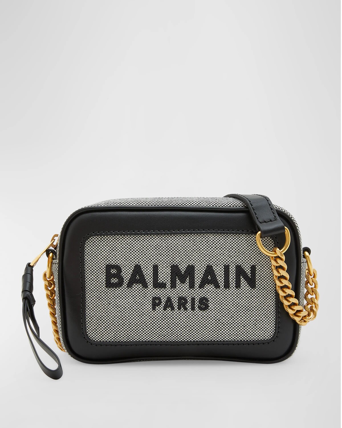 

Сумка для фотокамеры B Army из холста и кожи Balmain, цвет Gray