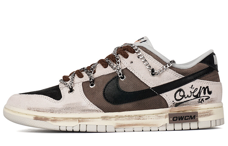 

Мужские кроссовки для скейтбординга Nike Dunk Low, серо-коричневый