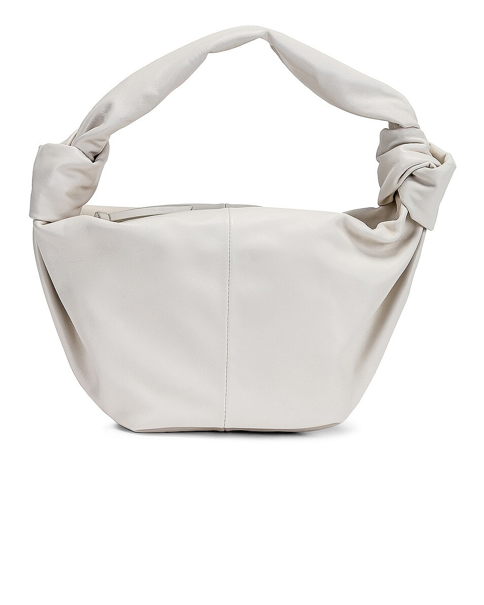 

Сумка-хобо Bottega Veneta Teen Double Knot Shoulder, цвет White & Gold