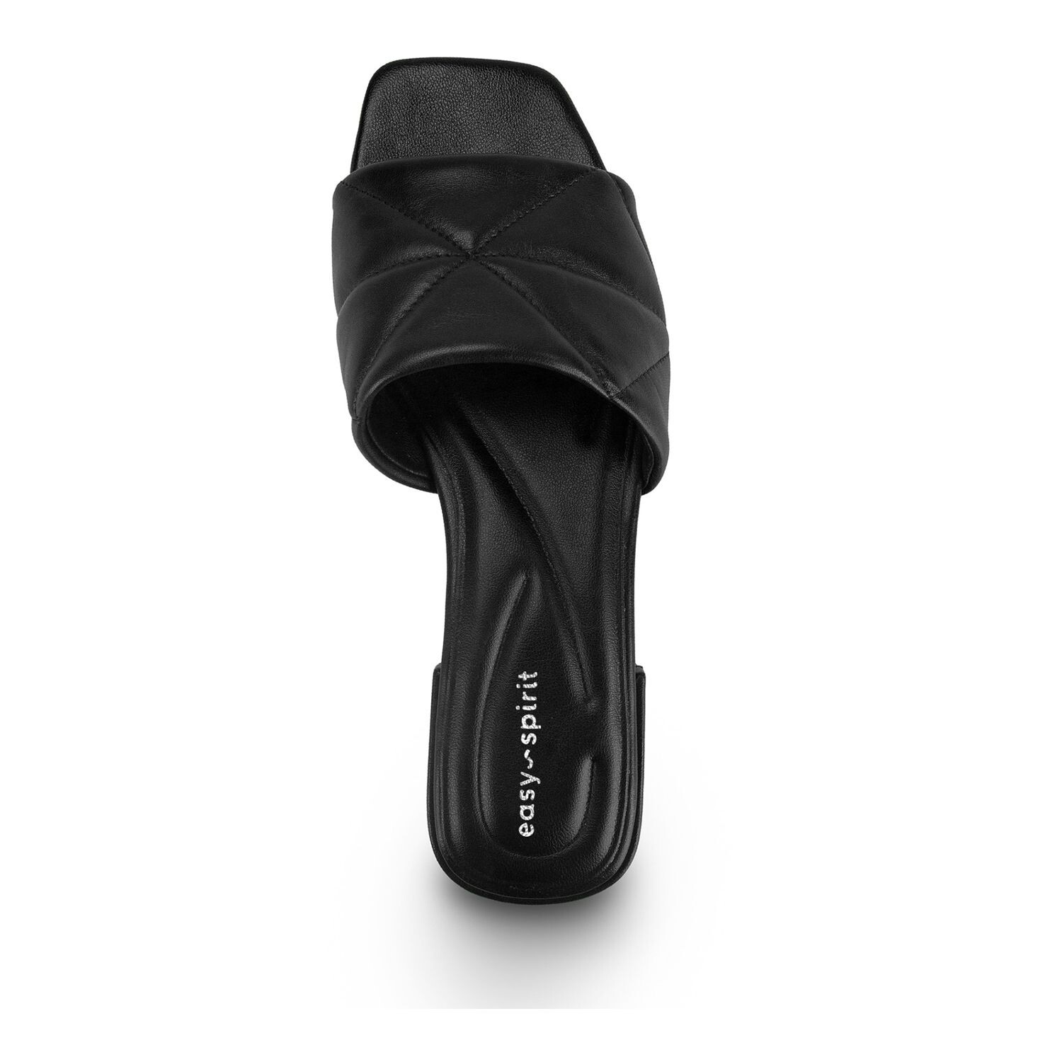 

Женские кожаные стеганые шлепанцы Easy Spirit Quincie Easy Spirit, черный