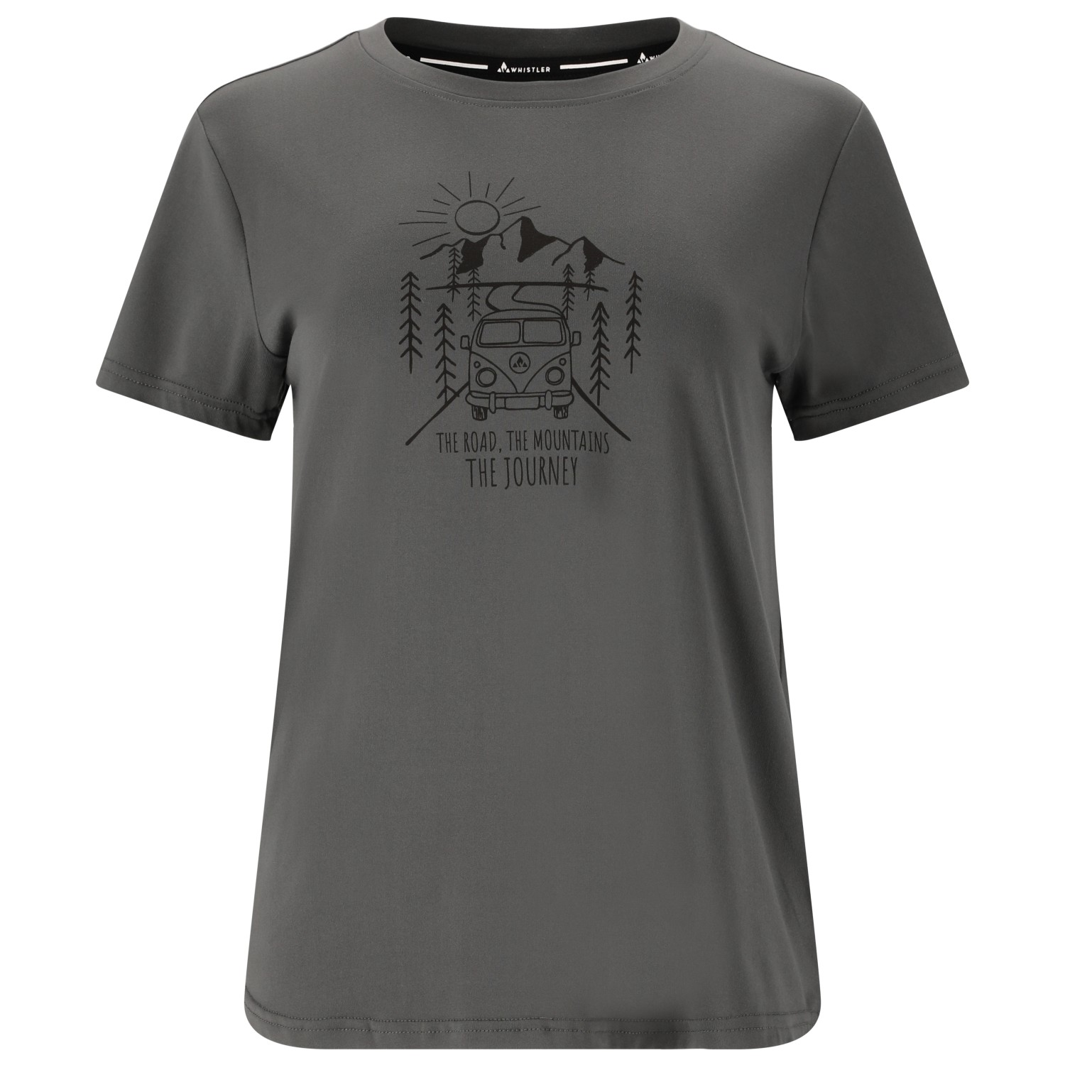 Функциональная рубашка Whistler Women's Tergo Printed Tee, цвет Asphalt