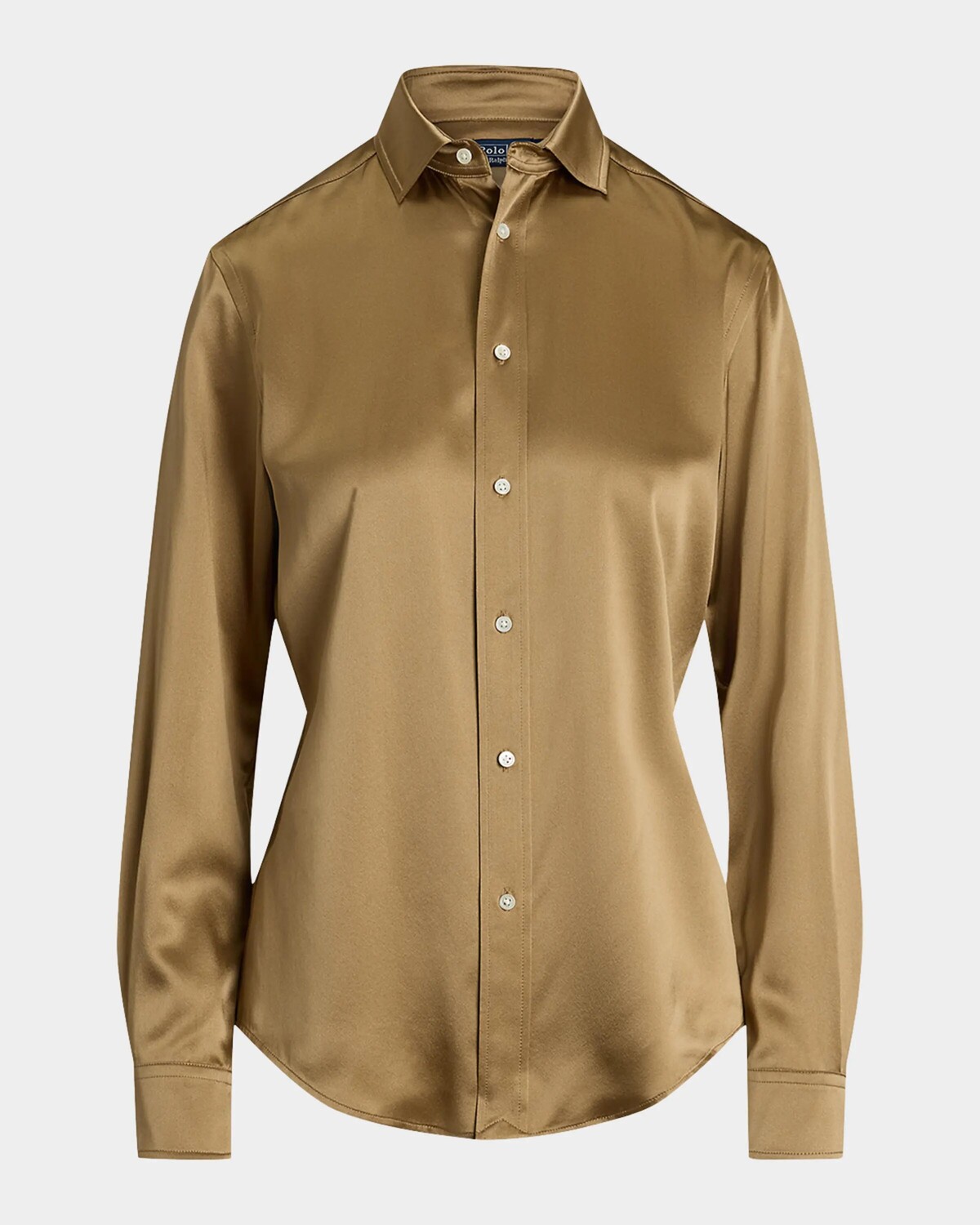 

Шелковая рубашка узкого кроя Polo Ralph Lauren, цвет Polo Tan