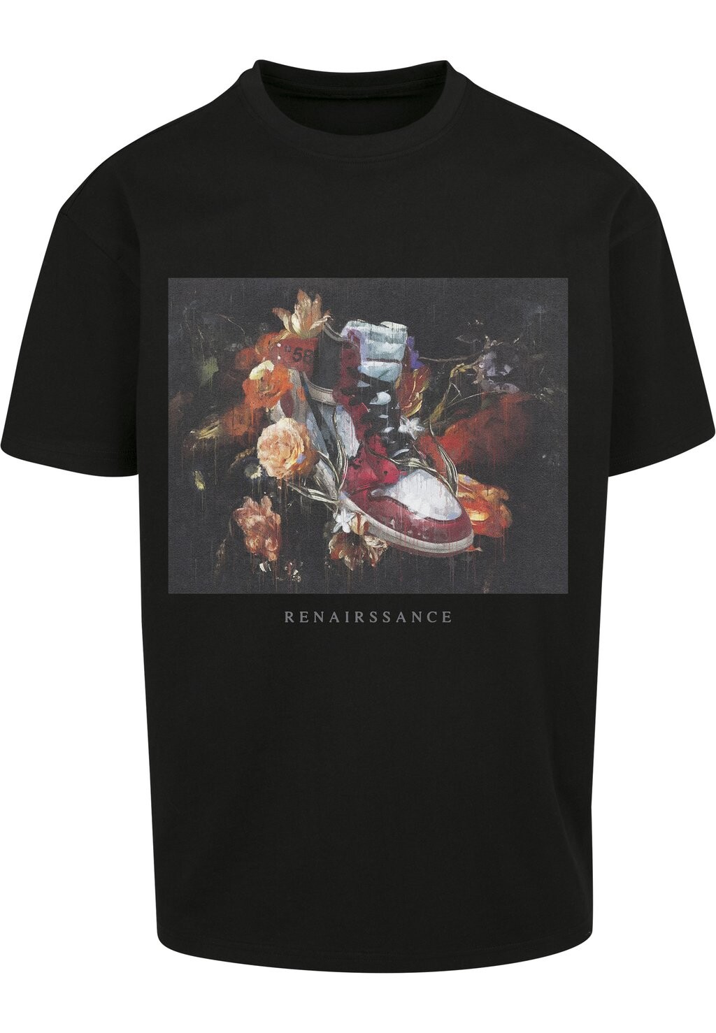 

Футболка с принтом RENAIRSSANCE PAINTING OVERSIZE TEE Upscale by Mister Tee, цвет black