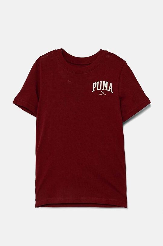 

Детская хлопковая футболка Squad Smallphic Tee Puma, бордовый