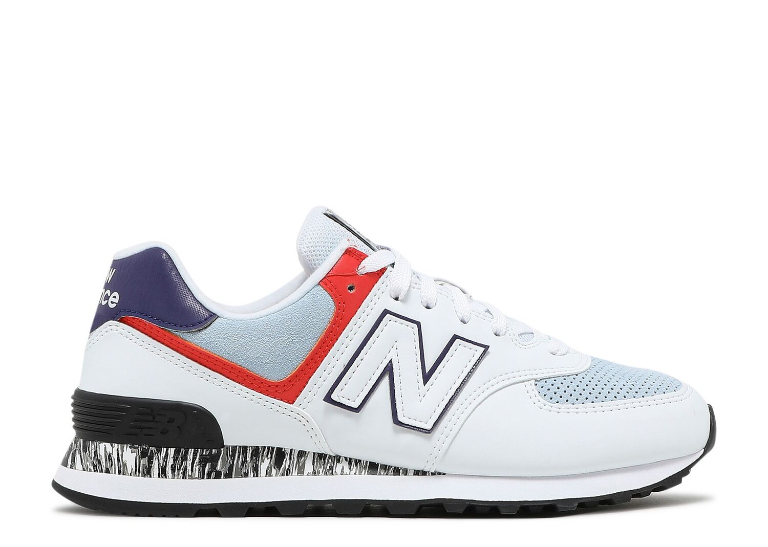 

Кроссовки New Balance Wmns 574 'White Ghost Pepper', белый