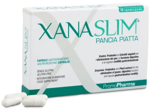 

PromoPharma Xanaslim Плоский живот 15 капсул для устранения газов
