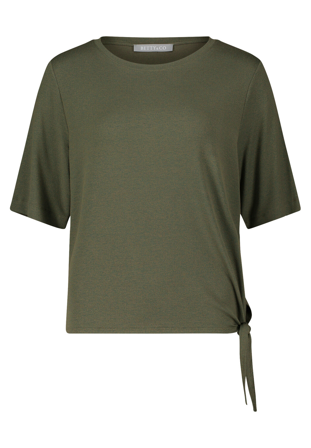 

Футболка BETTY & CO Casual mit Schleifenknoten, темно-зеленый
