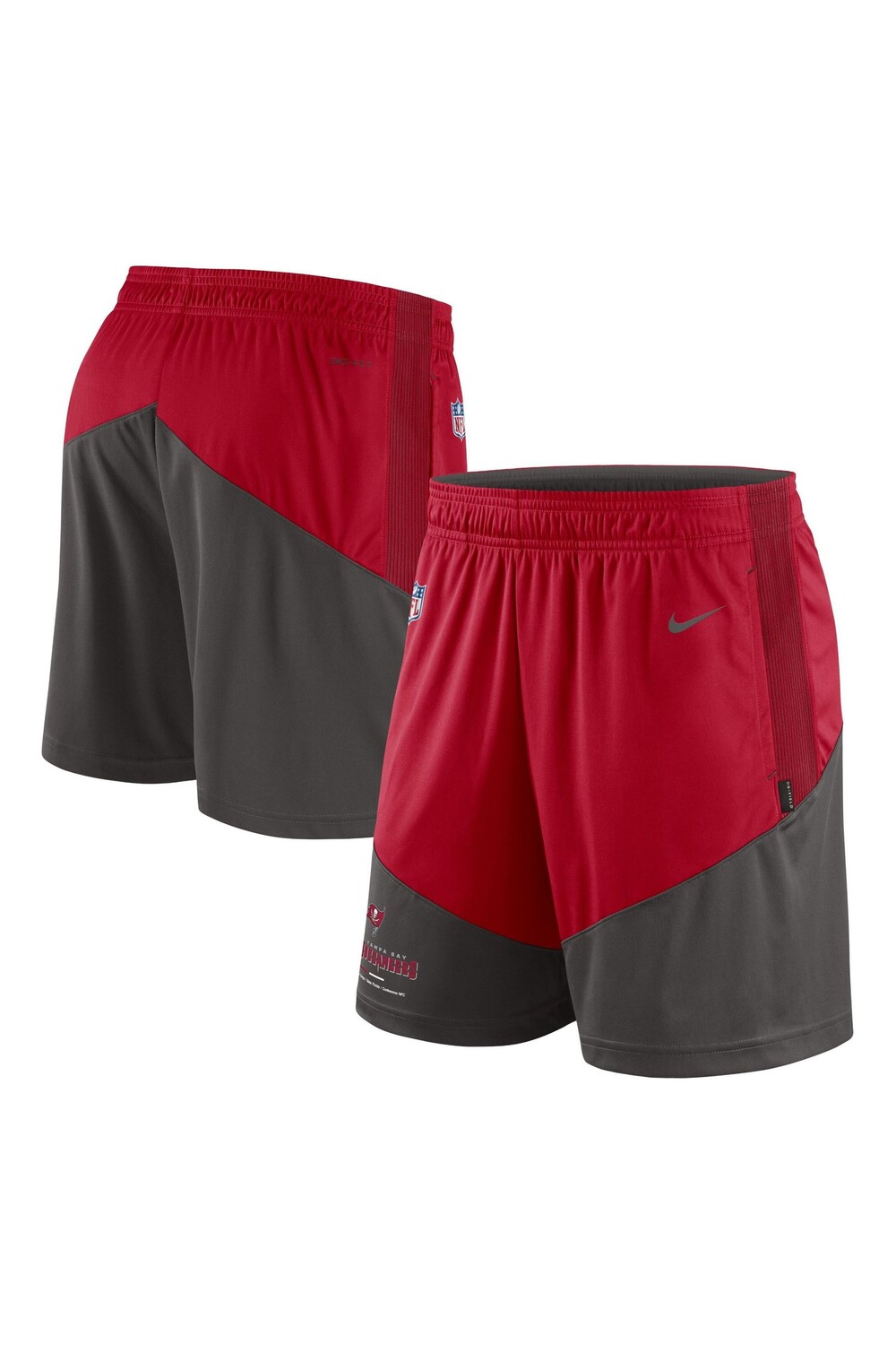 

Трикотажные шорты Fanatics Tampa Bay с боковой частью Nike Dri-Fit Nike, серый