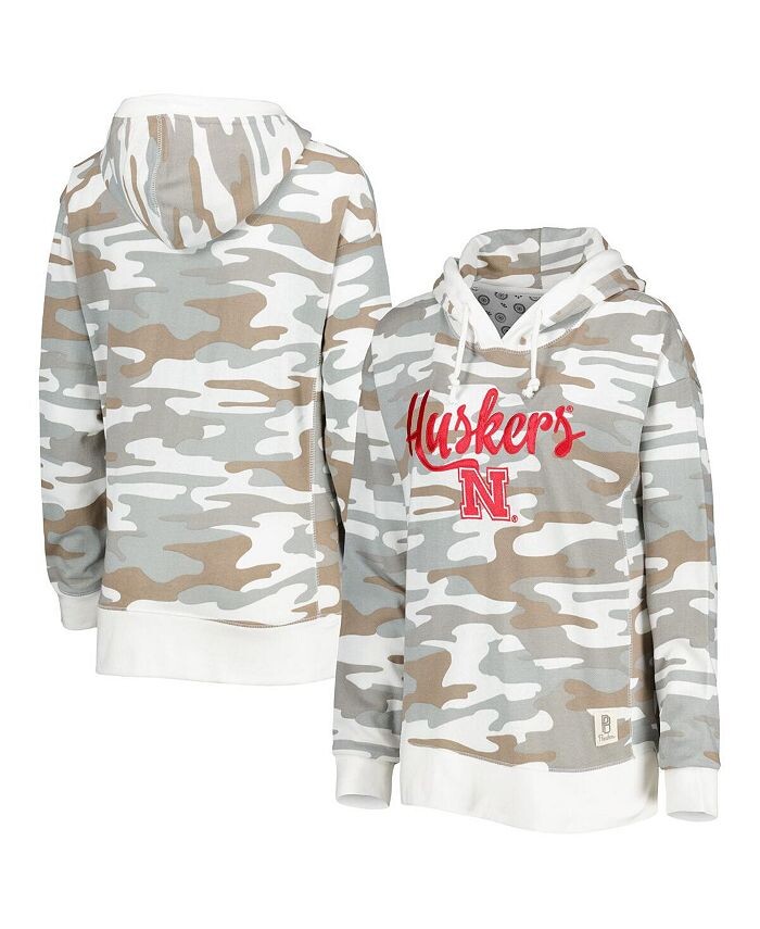 

Женский пуловер с капюшоном Nebraska Huskers San Pablo Camo Pressbox, зеленый