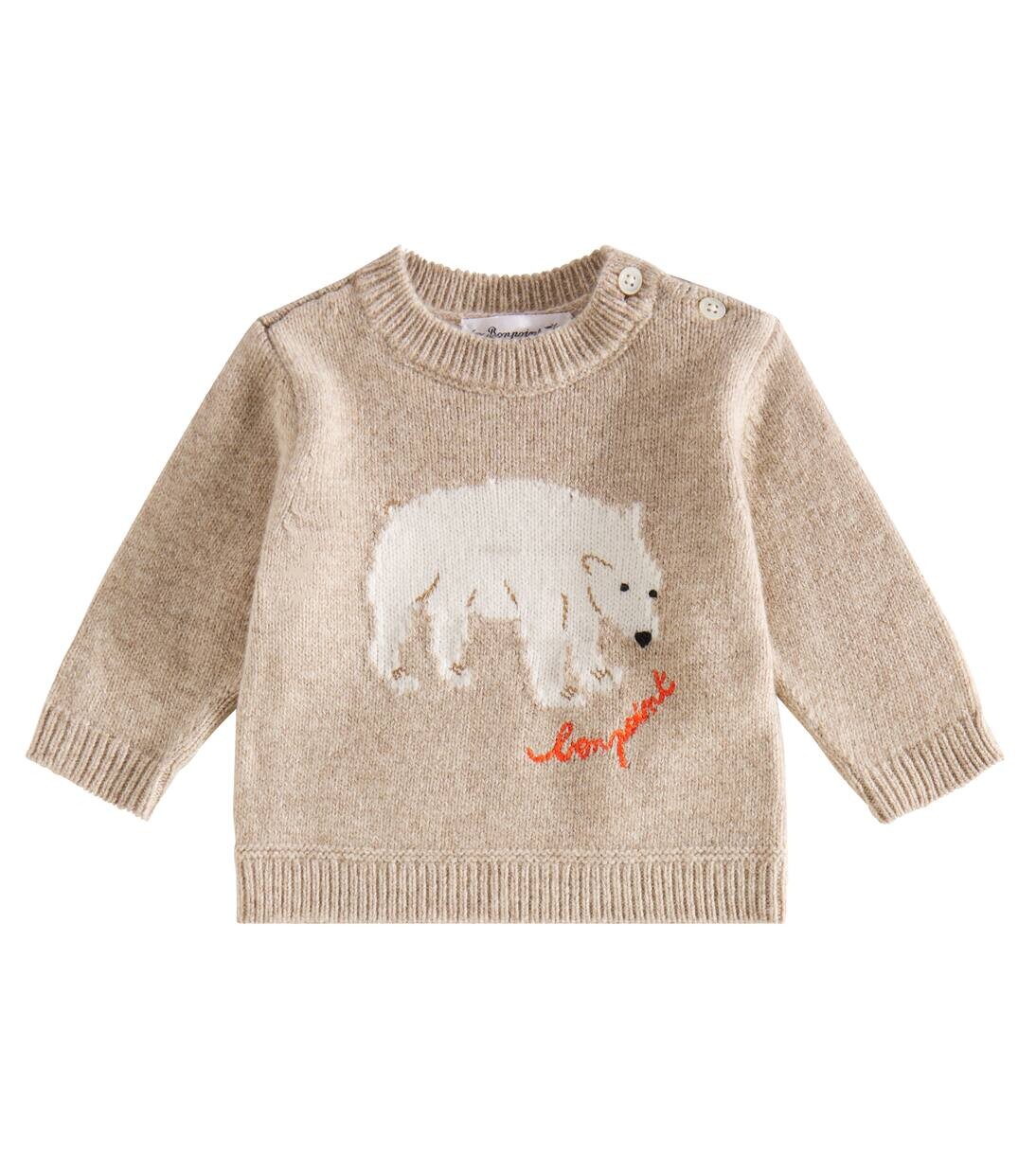 

Шерстяной свитер Baby Almire Bonpoint, цвет beige chine