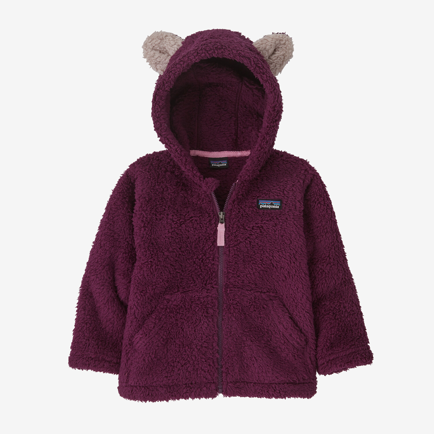 

Флисовая толстовка Baby Furry Friends Patagonia, цвет Night Plum