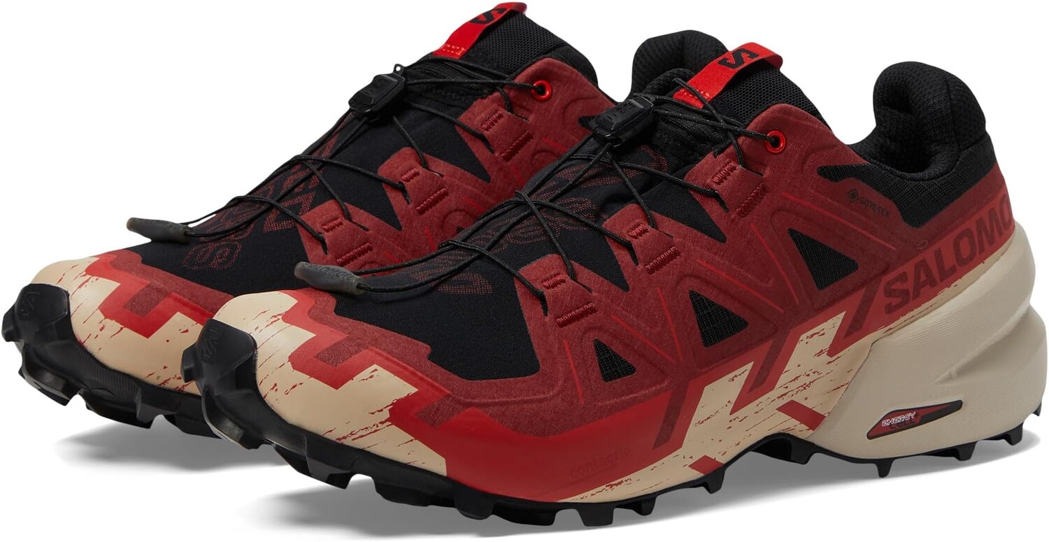 

Кроссовки Speedcross 6 GTX Salomon, цвет Black/Red Dalhia/Poppy Red