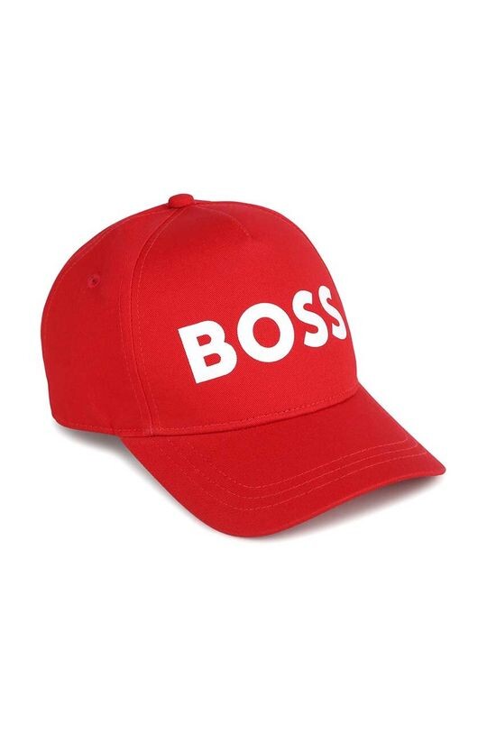

Детская хлопковая шляпа с козырьком Boss, красный