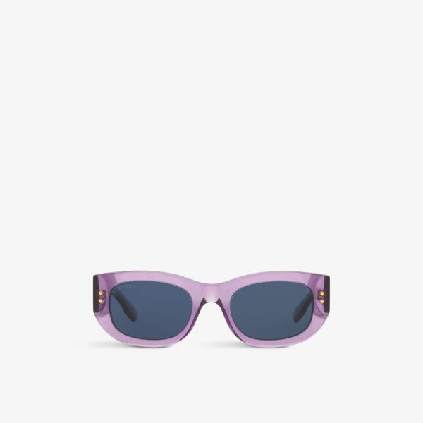 

Gc001936 gg1215s солнцезащитные очки из ацетата в прямоугольной оправе Gucci, фиолетовый