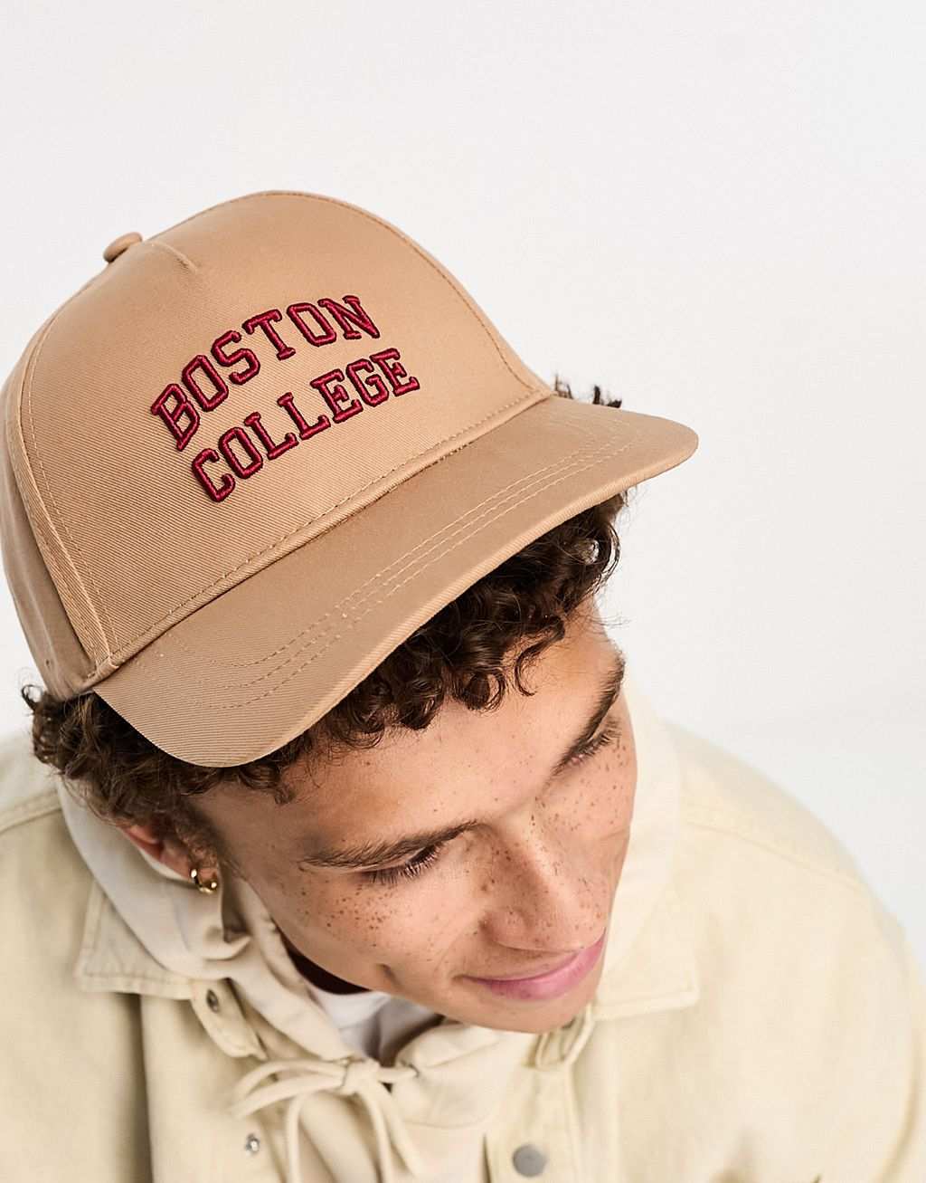 Бежевая кепка Boardmans Boston College