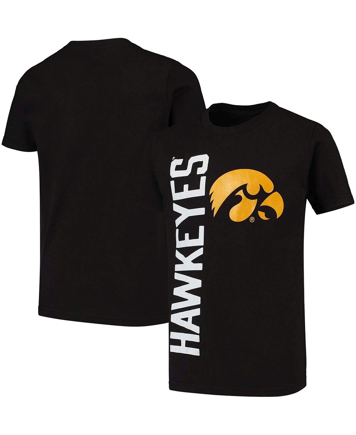 

Черная футболка Big Boys Iowa Hawkeyes с вертикальным прыжком Outerstuff