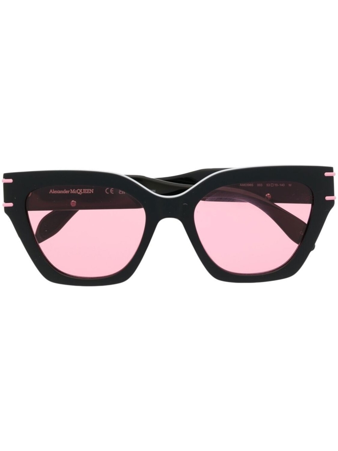 

Alexander McQueen Eyewear солнцезащитные очки с логотипом на дужке, черный