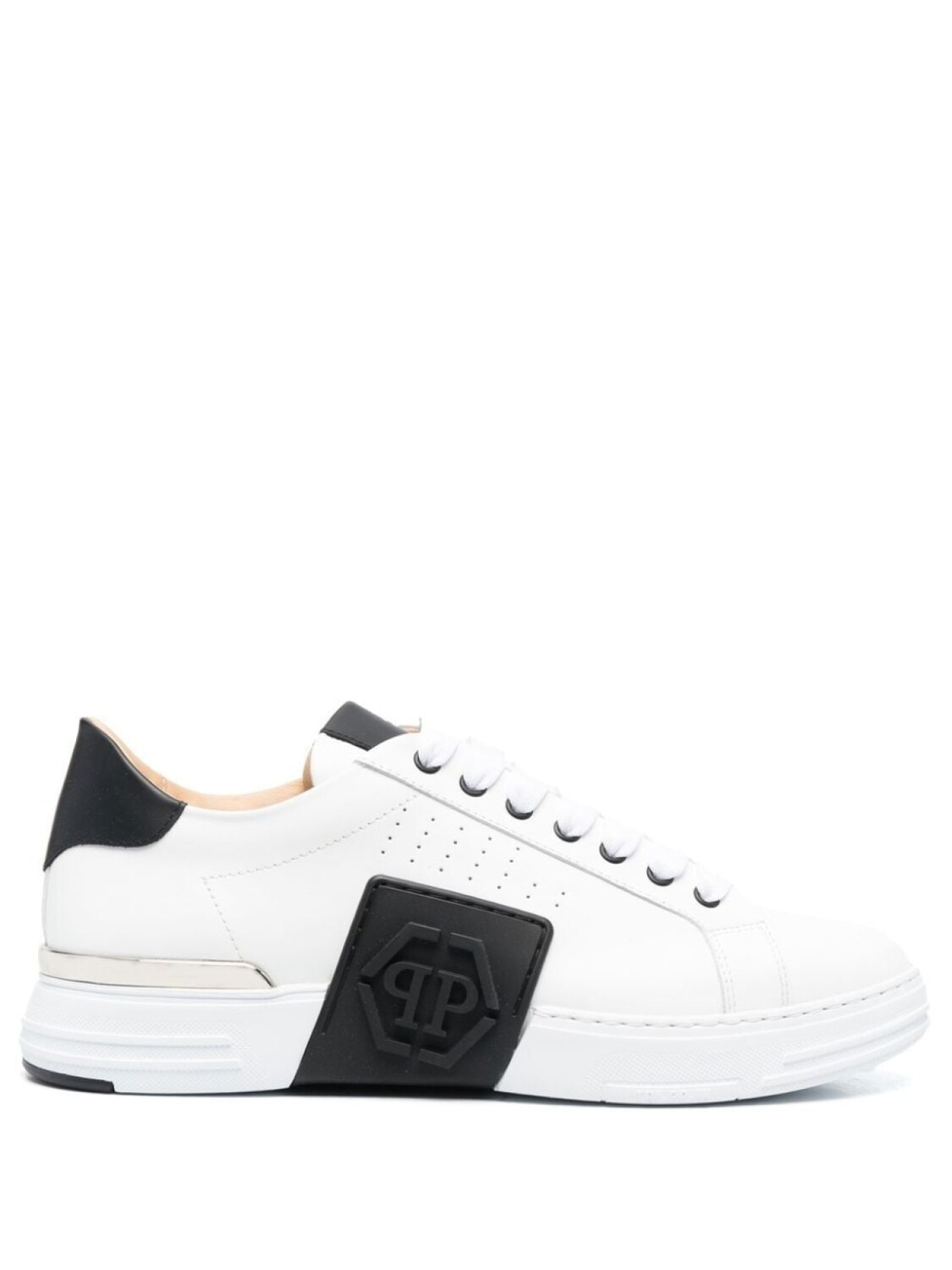 

Philipp Plein кроссовки с нашивкой-логотипом, белый