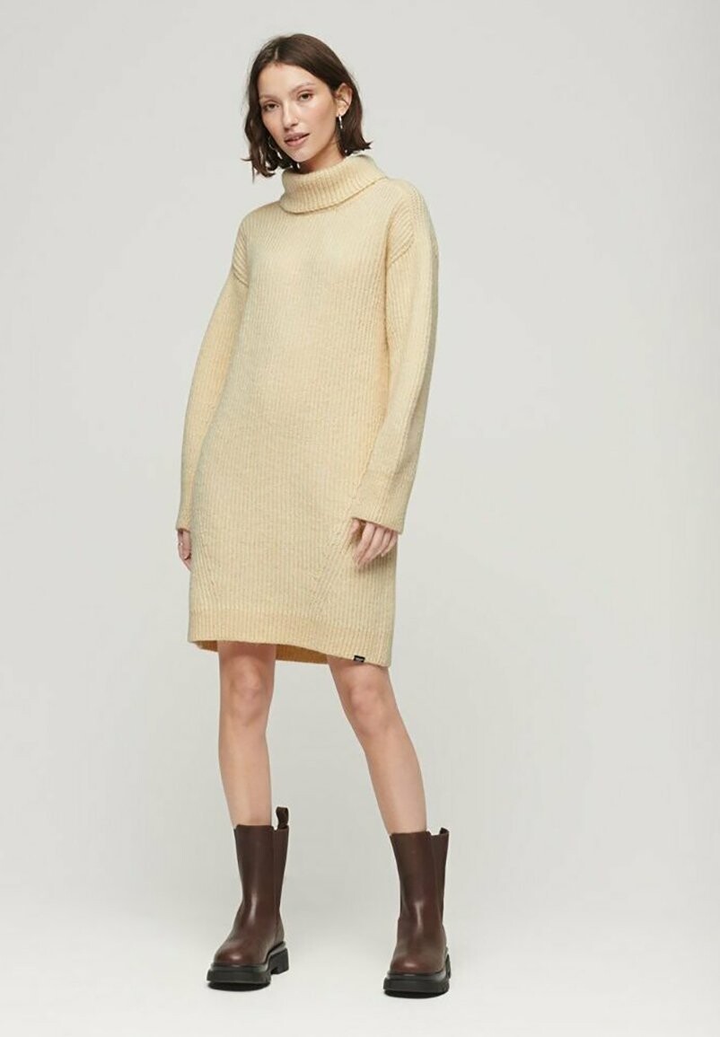 

Платье Punto Superdry ROLL NECK, бразильский песочно-бежевый
