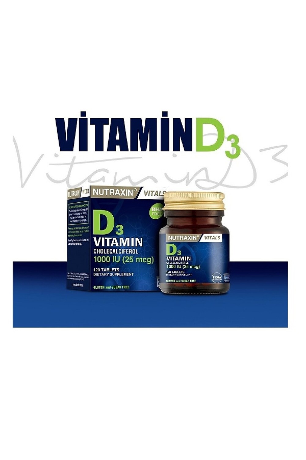 

Nutraxin Vitals витамин D3 120 таблеток