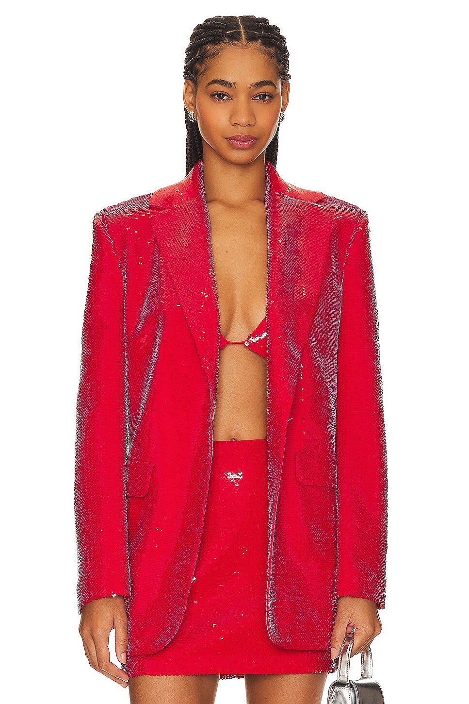 

Пиджак Nue Studio Jade Sequin, красный