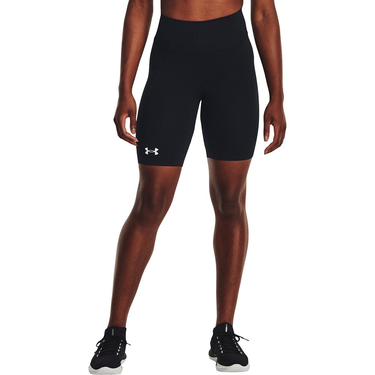

Шлейф бесшовные шорты Under Armour, цвет black/white