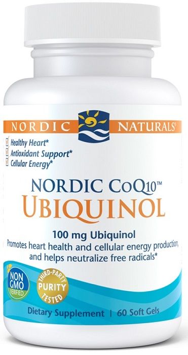 Коэнзим Q10 в капсулах Nordic Naturals Nordic COQ10 Ubiquinol 100 Mg, 60 шт madhava natural sweeteners органическое оливковое масло холодного отжима 33 8 жидк унции