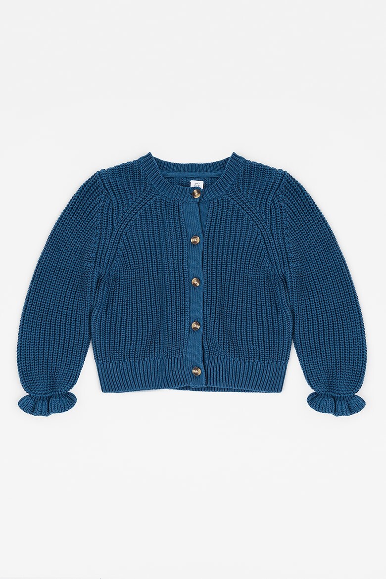 

Хлопковый кардиган с провалами Gap, синий